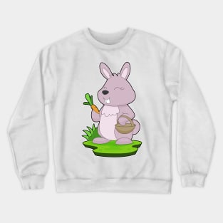 Rabbit Carrot Basket Crewneck Sweatshirt